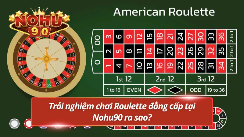 Trải nghiệm chơi Roulette đẳng cấp tại Nohu90